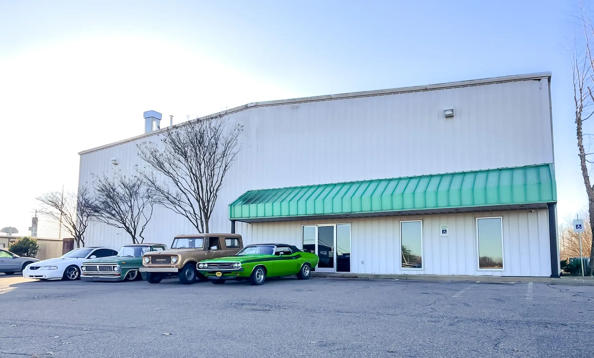 Exterior of The Restomod Garage